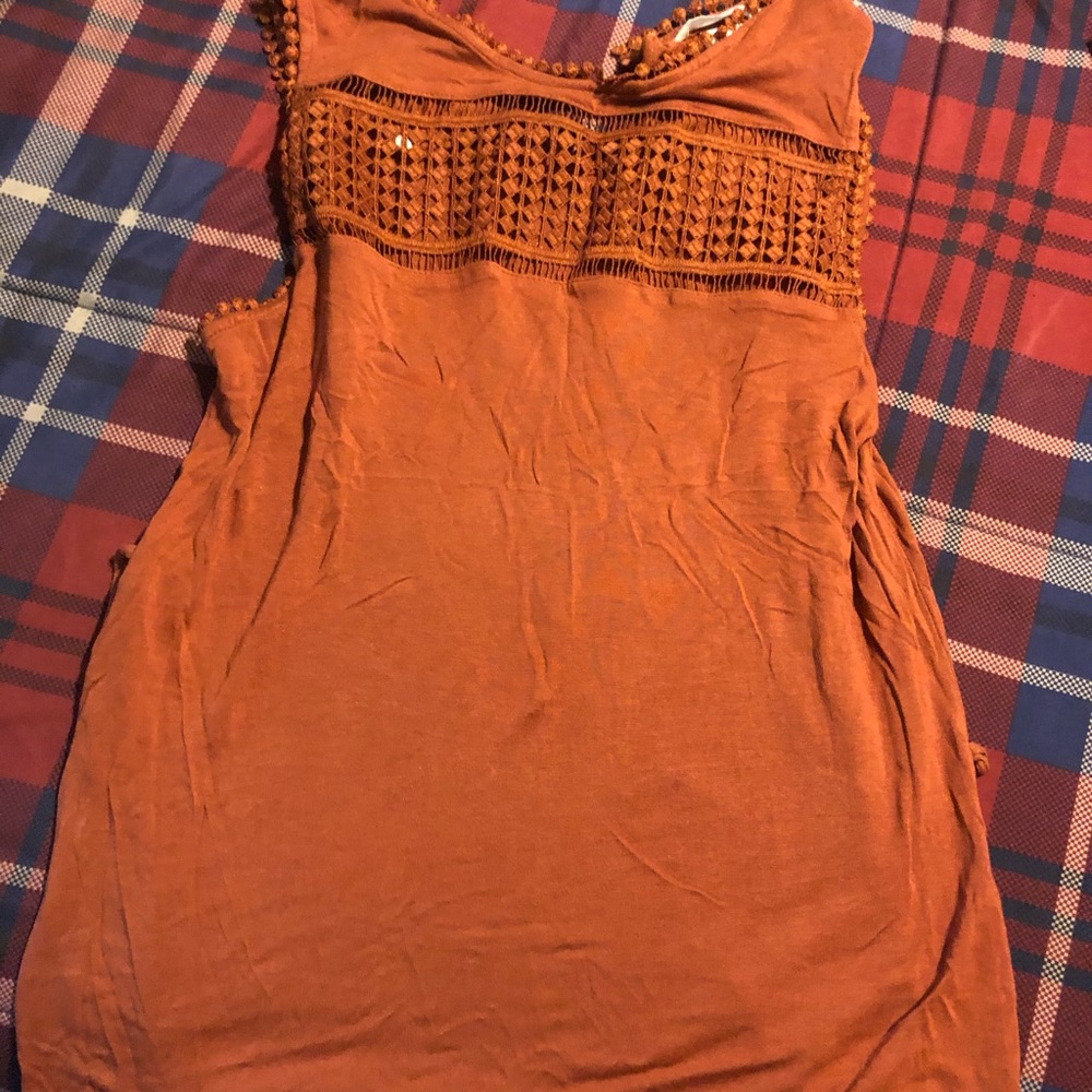 Dress - rust brown